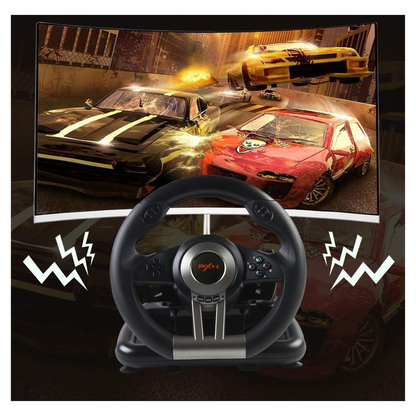 Volante Gamer Pedales + Palanca PXN