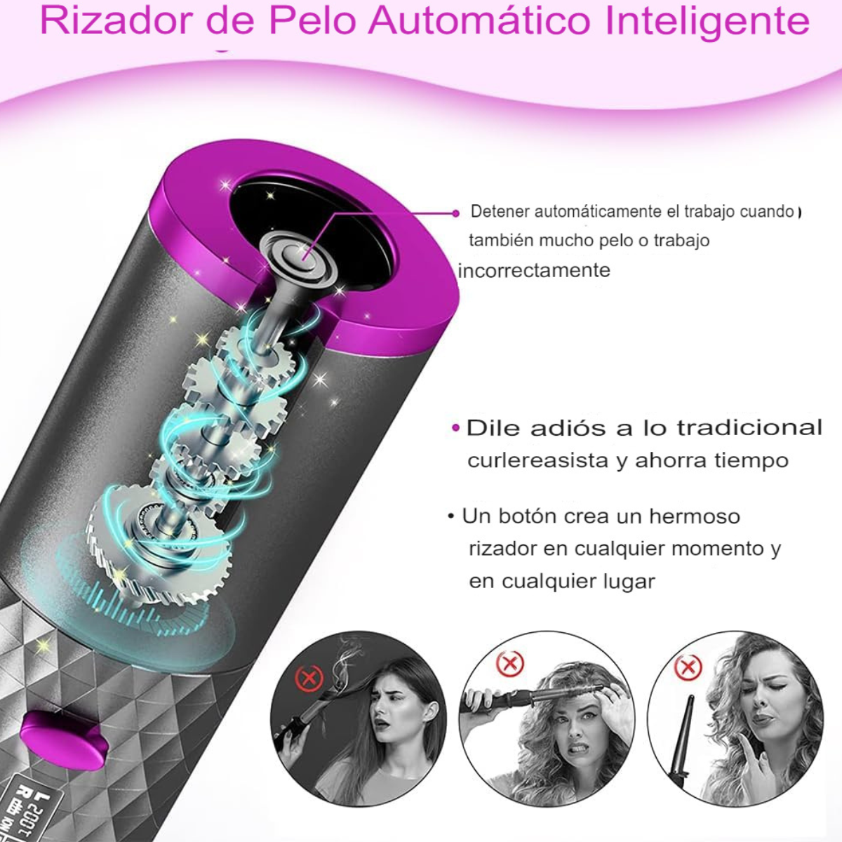 CurlGlam™ Onduladora Black Premium