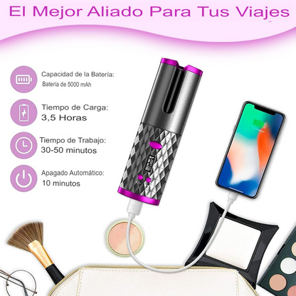 CurlGlam™ Onduladora Black Premium