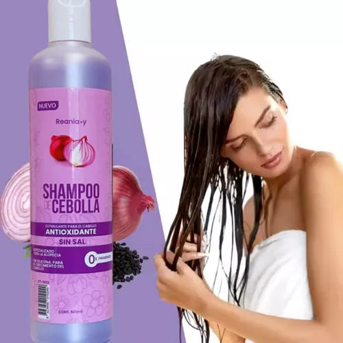 ✨ Shampoo + Bálsamo de Cebolla Roja Anticaída✨