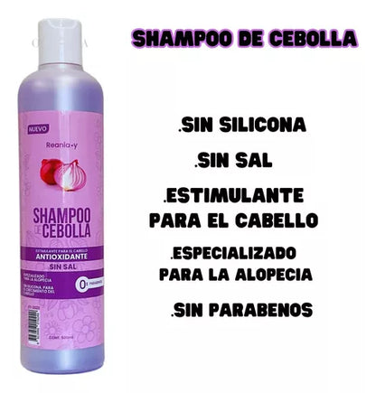 ✨ Shampoo + Bálsamo de Cebolla Roja Anticaída✨