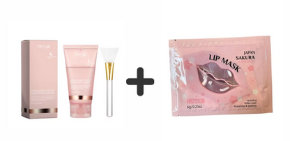 GlowCare™ – Mascarilla Nocturna + Mascarilla Labial Sakura