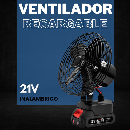 Ventilador Recargable 21V Inalámbrico
