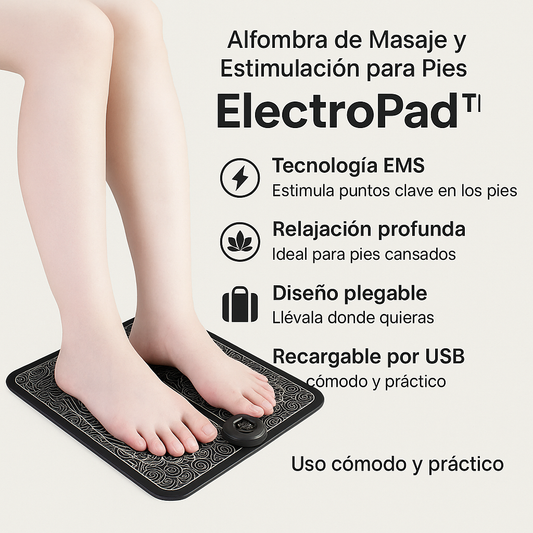 🦶 ElectroPad™ – Alfombra de Masaje y Estimulación para Pies