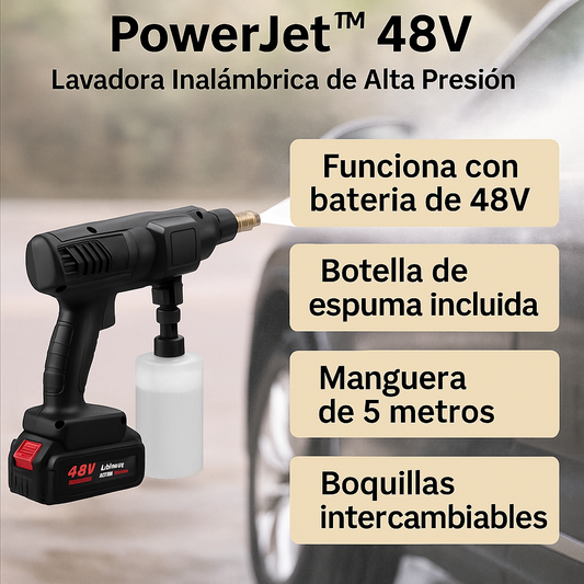PowerJet™ 48V – Lavadora Inalámbrica de Alta Presió